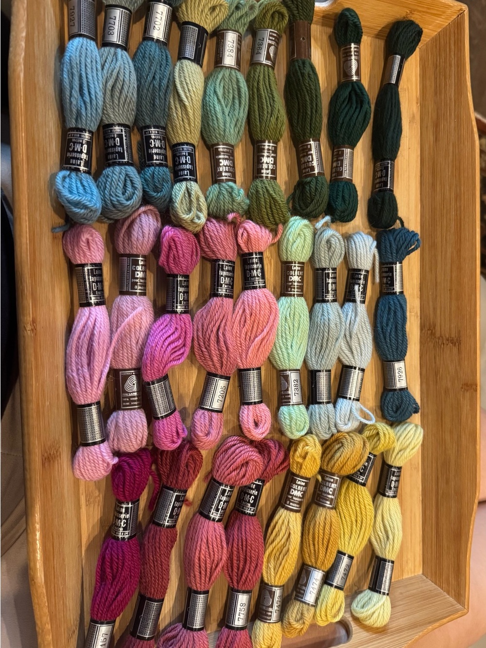 Lot of 26 DMC Colbert Tapestry Wool Skeins
